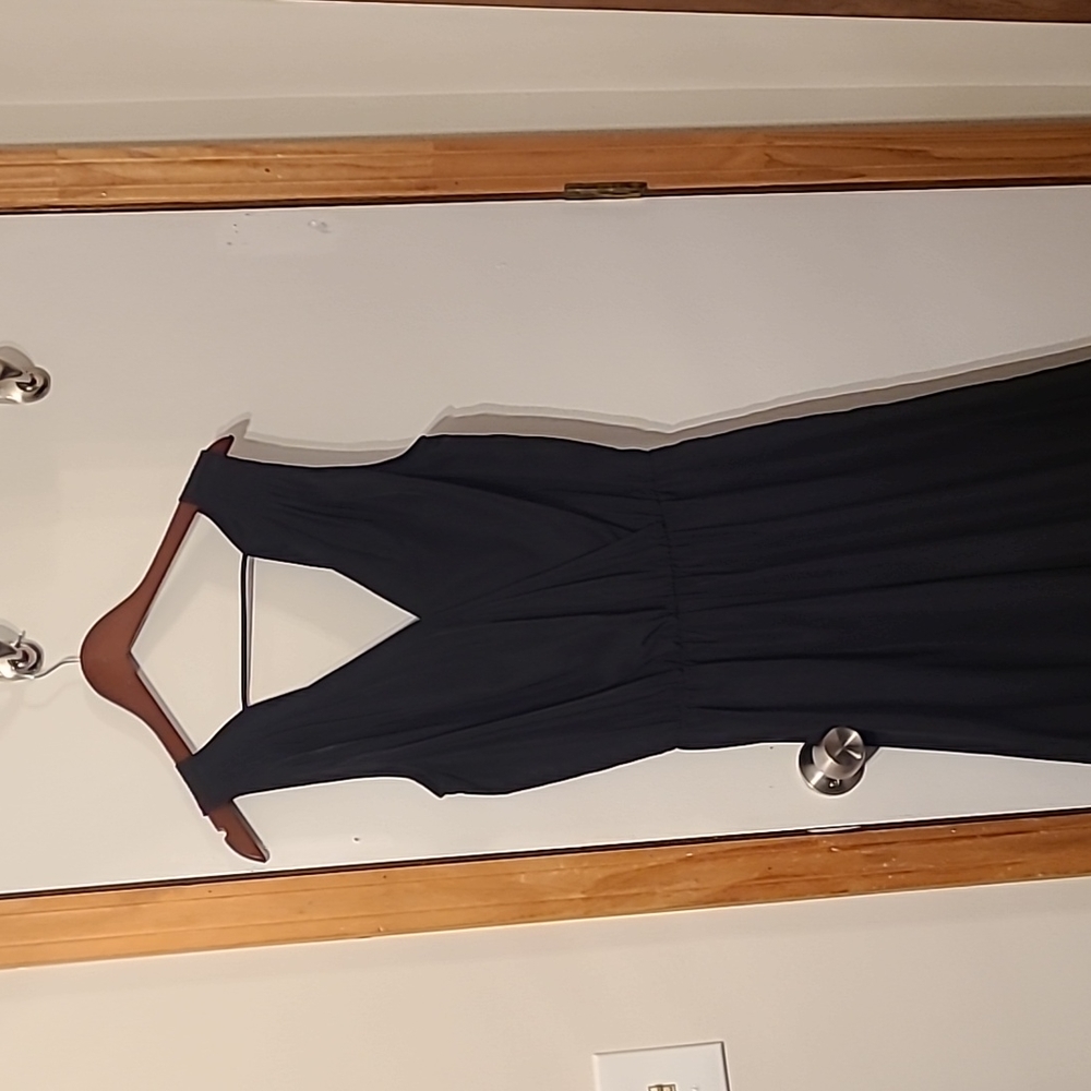 Parker NY black wide leg pant jumpsuit